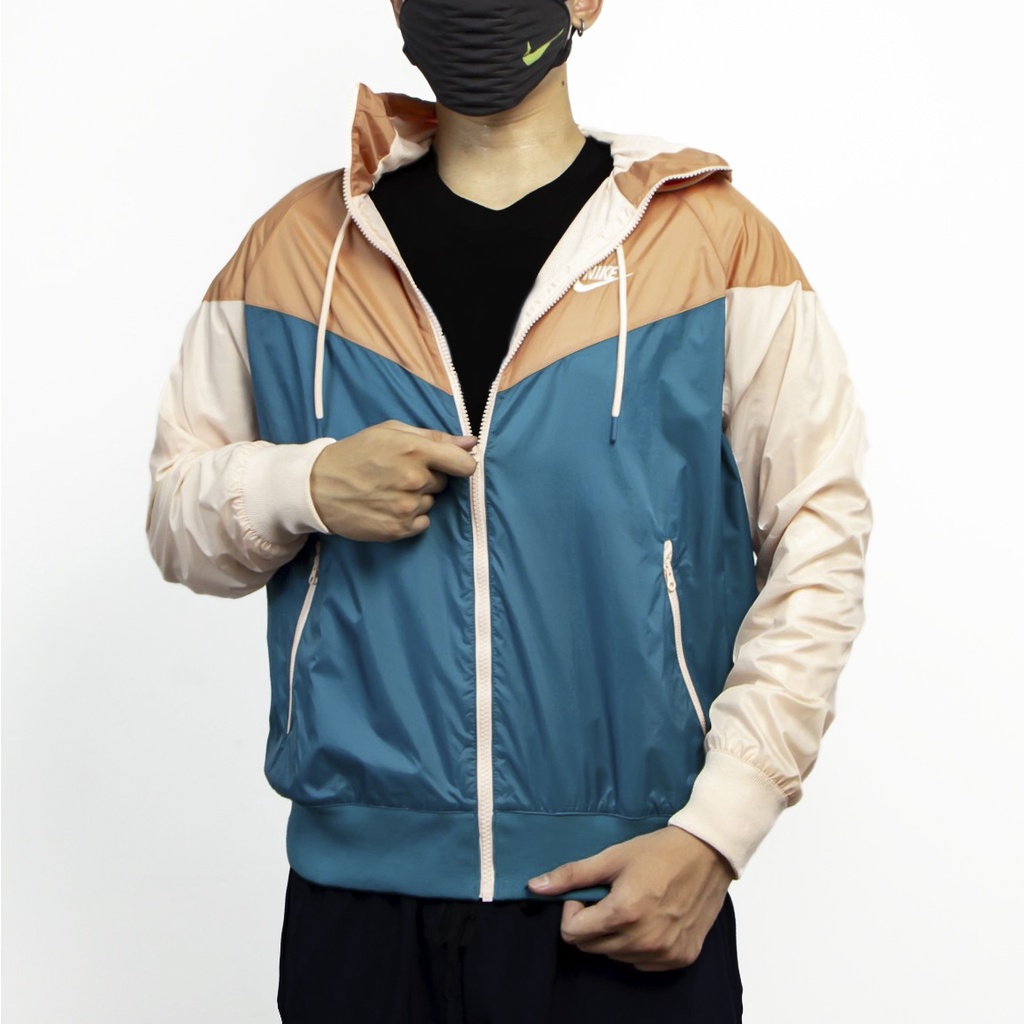 ÁO KHOÁC NIKE WINDRUNNER HOODED JACKET - BLUE / BEIGE