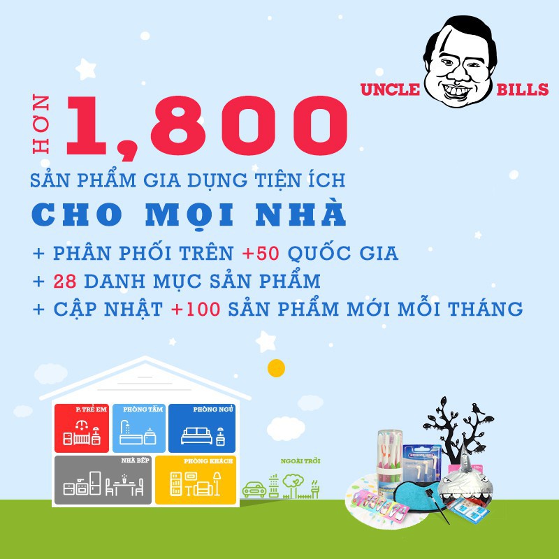 Bộ 7 móc treo quần áo nhiều màu sắc Uncle Bills BL0124 móc treo phơi quần áo, phơi đồ, tiện lợi, tiết kiệm diện tích