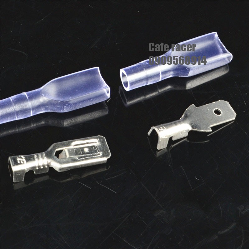 Bộ Cos dẹp đực cái 4.8mm 6.3mm kèm bọc silicon
