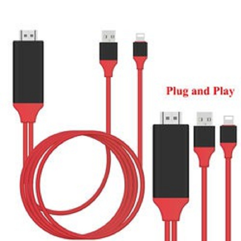 Cáp lightning kết nối HDMI cho iPhone, iPad to HDTV - lightning HDMI