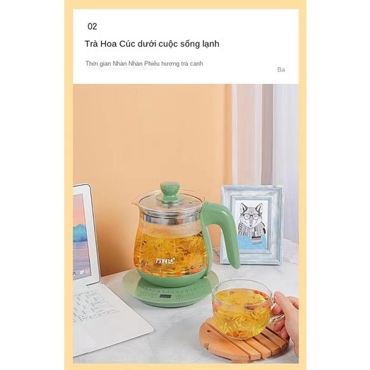 Sức Khỏe Hoàn Toàn Tự Động Kính Dày Đa Năng Ấm Điện Đun Nước Gia Đình Văn Phòng Ấm Đun Nước Nấu Trà Đun Sôi