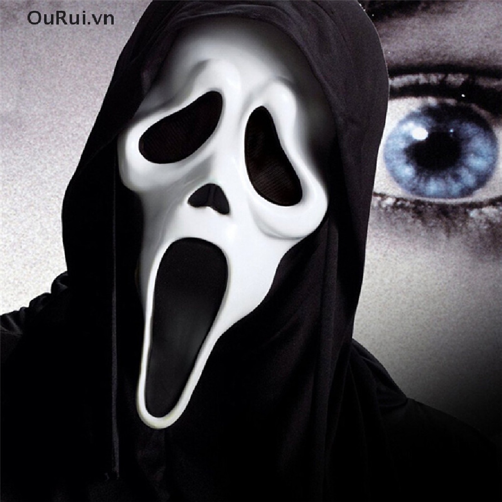 Mặt Nạ Hóa Trang Halloween Hình Ma Kem Đáng Sợ