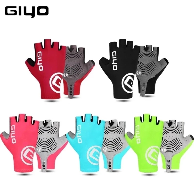 Găng tay xe đạp nửa ngón chống sốc Găng Tay Gel Cảm Ứng Màn Hình Dành Cho Đạp Xe Thể Thao  Đôi Găng Tay Hở Ngón Chống Trượt Thoáng Khí Dành Cho Nam Nữ Chạy Xe Đạp
