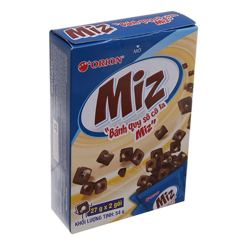 Bánh Quy Socola Miz Orion 🌸 FREESHIP 🌸 Hộp 27g x 2 Bánh Ngũ Cốc Ăn Sáng Ăn Vặt