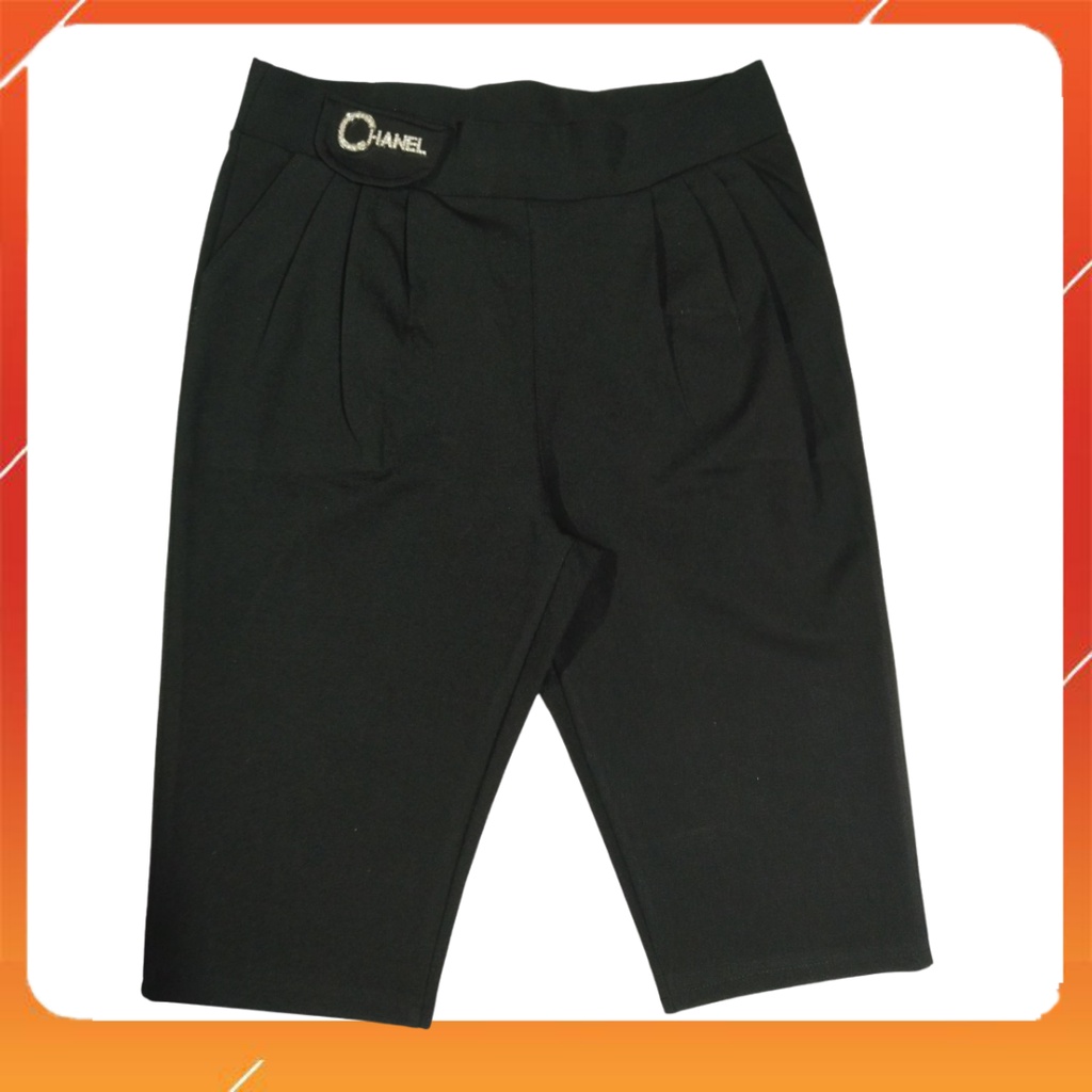 NEW.Quần ngố baggy 3 ly thân trước có nắp túi gắn khuy mới,lạ dễ mặc cho chị em vải umi cao cấp co giãn -XM THUVU