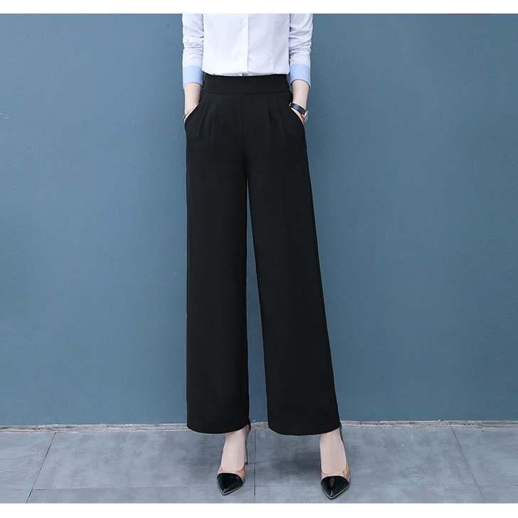 QUẦN ỐNG XỚ KHOÁ SƯỜN SANG CHẢNH, QUẦN TÂY CÔNG SỞ ỐNG RỘNG QT50 ẢNH THẬT