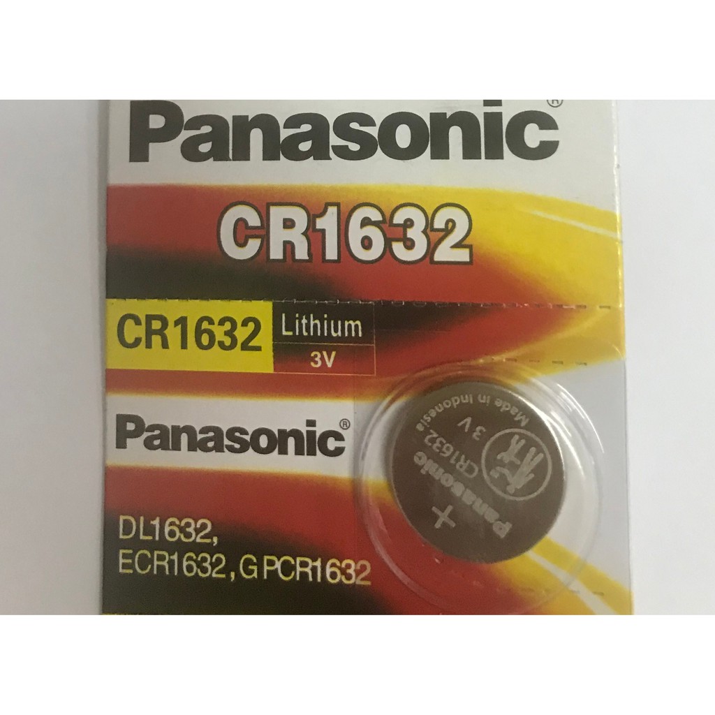 Vỉ 5 Viên Pin Panasonic CR1632 Pin 3V Lithium Made in Indonesia