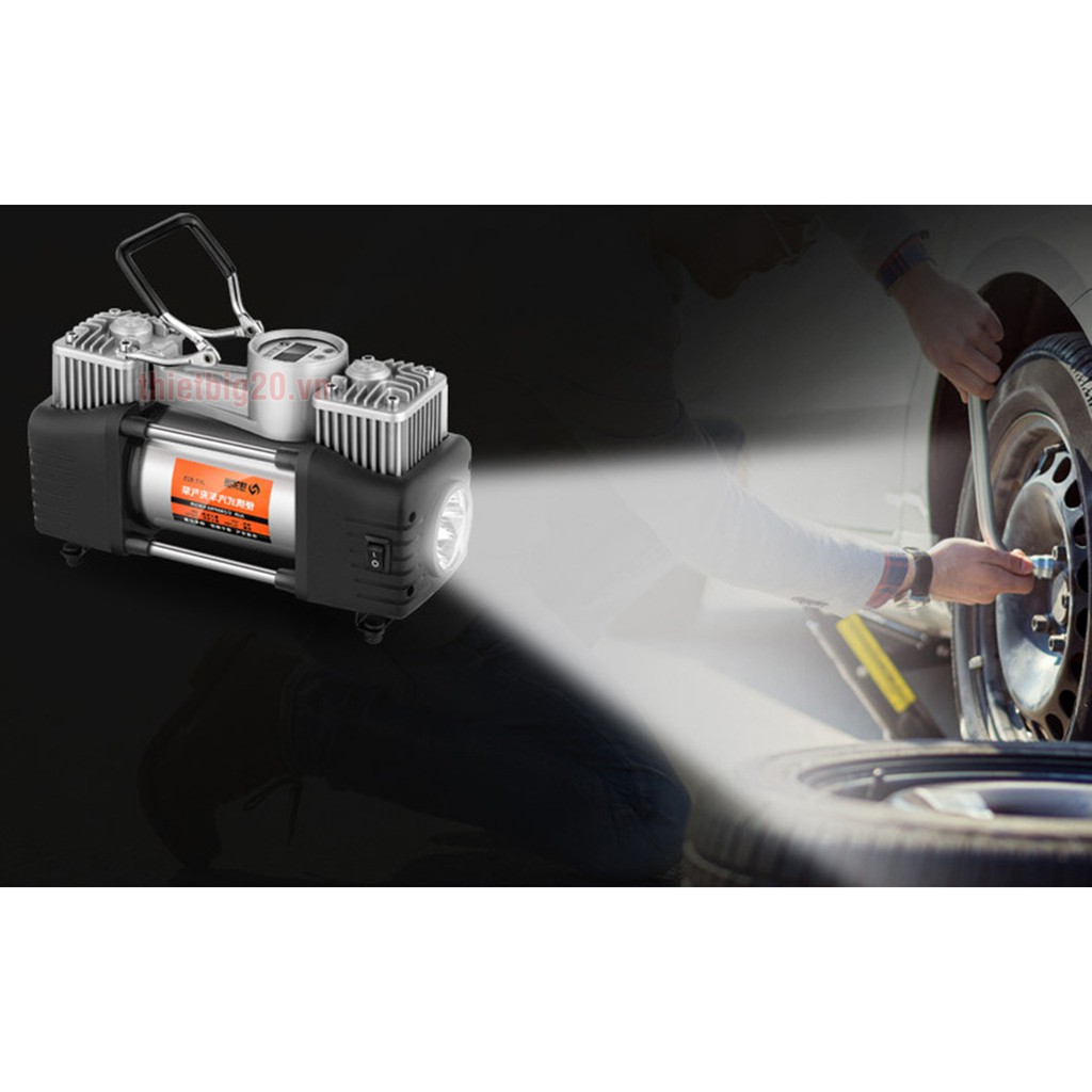 Bộ Dụng Cụ Máy Bơm Ô tô Điện Tử 2 xi-lanh GXE12-3 cài đặt hơi ngắt tự động ( Điện 12V ) | BigBuy360 - bigbuy360.vn