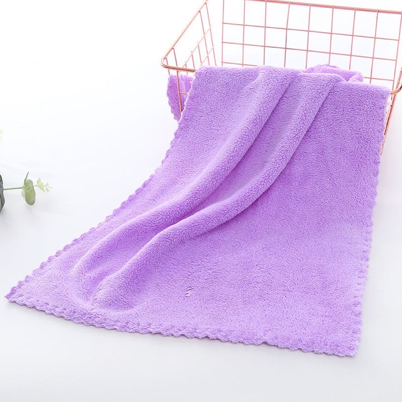 Chiếc Khăn Mặt Lông Cừu Hàn Quốc 50x30cm Siêu Thấm Hút