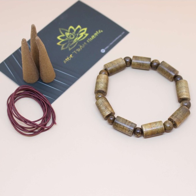 Vòng Tay Trầm Hương MTH JEWELRY Cao Cấp Mộc Trầm Hương Trụ Trúc Size 10mm (Nam/Nữ) Mộc Trầm Hương Tốc Việt Tự Nhiên