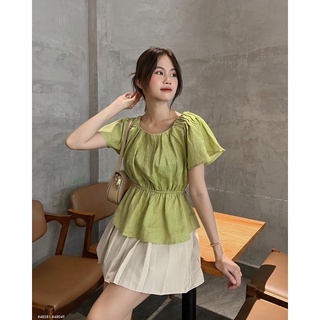 [RÁCH STORE] Áo kiểu bo vai bo eo tay xoè