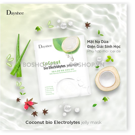 Mặt nạ dừa điện giải sinh học Coconut Bio Electrolytes Jelly Mask | Dayshee Jelly Mask