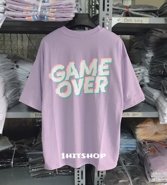 Áo Thun GAME OVER Tím Unisex 1hitshop