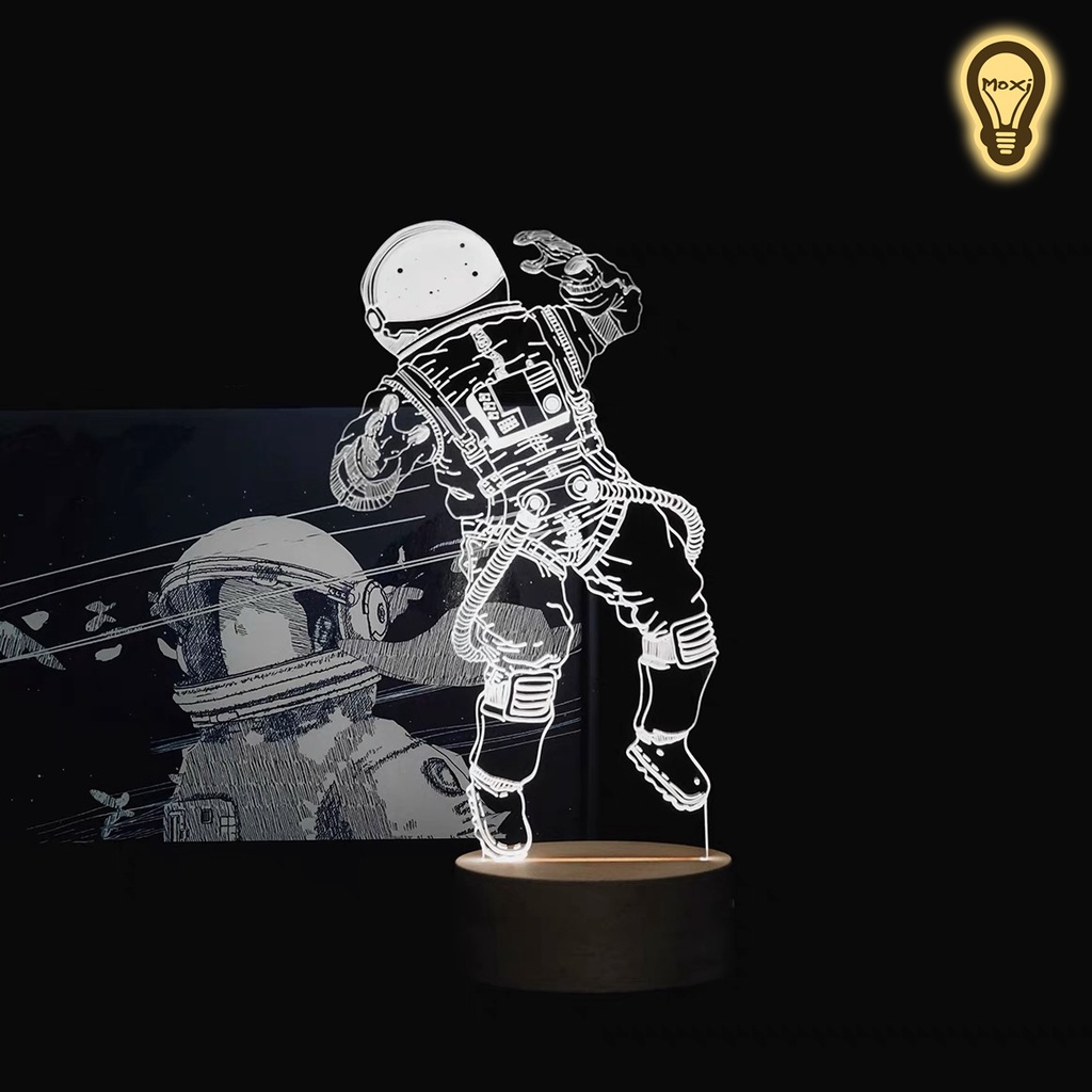 [ CHUI ĐIỆN + ĐIỀU KHIỂN 16 MÀU] ĐÈN ngủ LED 3D nhiều mẫu để bàn trang trí decor phòng thích hợp làm quà tặng