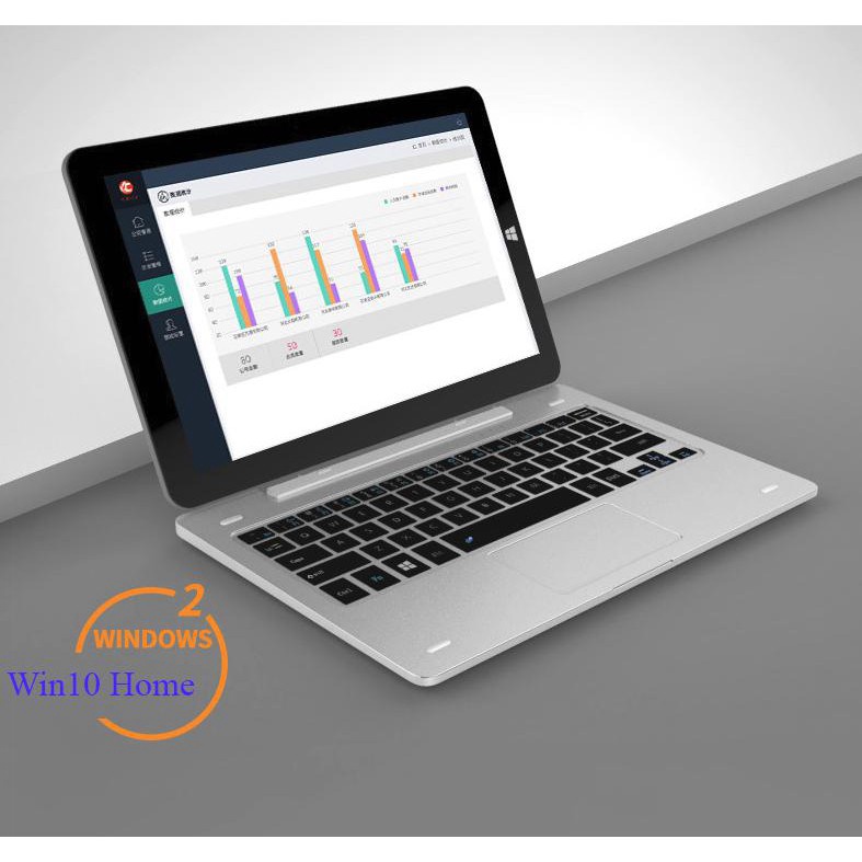 [KIADO] Máy tính bảng Tablet Onda oBook20 Plus Ram 4G, 64Gb SSD, HDMI 4K Dual Win10/Android (tặng Dock, bút cảm ứng)(Bạc