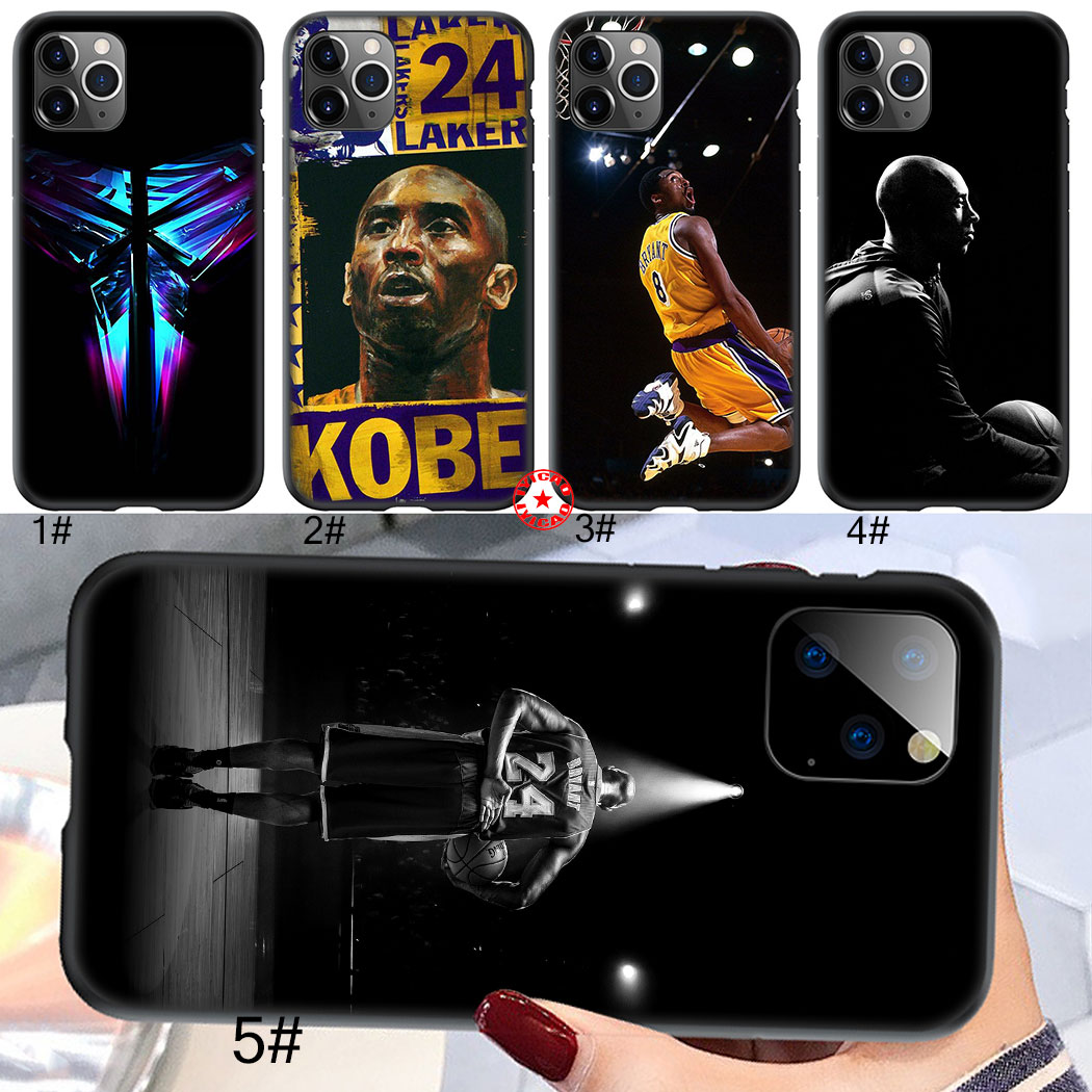 Ốp Điện Thoại Silicon Mềm Hình Kobe Bryant 82qz Cho Iphone 11 12 Pro Max Mini Se