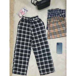 Quần Baggy Kẻ Caro, Quần Kẻ Ống Rộng Trẻ Trung Năng Động