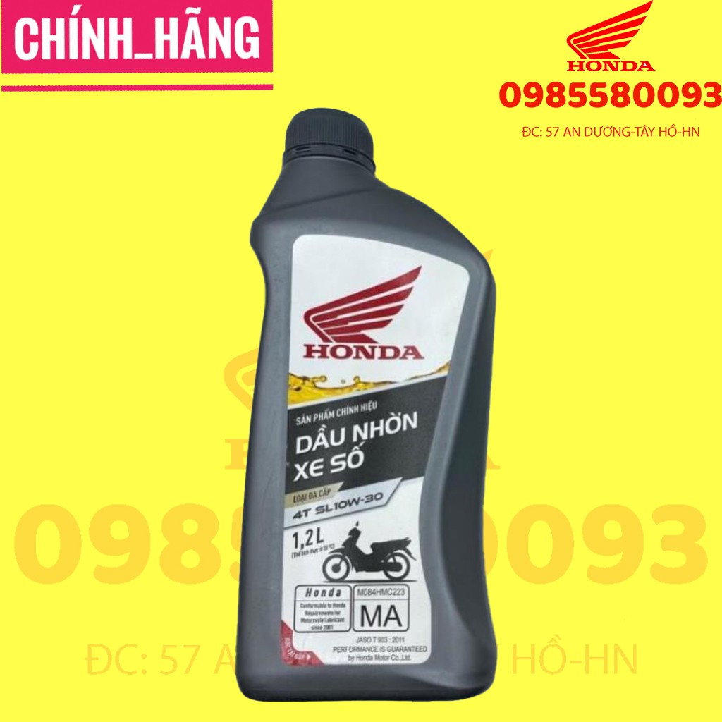 Dầu nhớt Honda xe số, xe côn tay 1.2L cho Winner, xe phân khối lớn