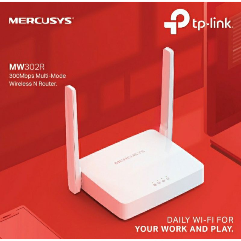 Thiết Bị Phát Sóng Wifi Không Dây Mercusys Mw302r 300mbps N