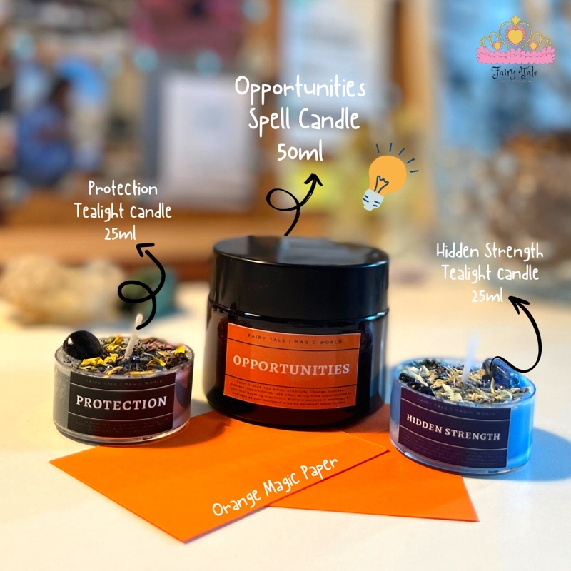 OPPORTUNITIES spell candle | Nến hỗ trợ thu hút cơ hội, sáng tạo, thay đổi trong sự nghiệp, cuộc sống