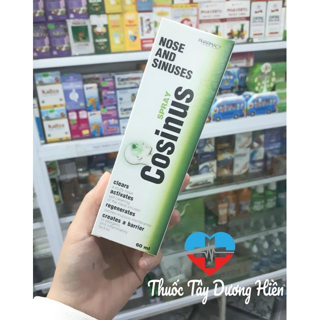 [CHÍNH HÃNG] XỊT XOANG MŨI COSINUS 60ml (Nhập khẩu Châu Âu)
