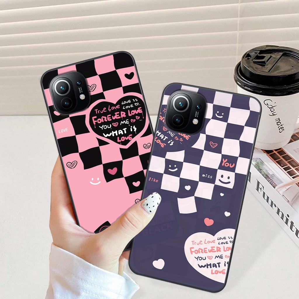 Ốp Xiaomi Mi 11 / Mi 11T / Mi 11 Lite in hình trái tim, caro kẹo ngọt đầy cá tính siêu đẹp siêu chất