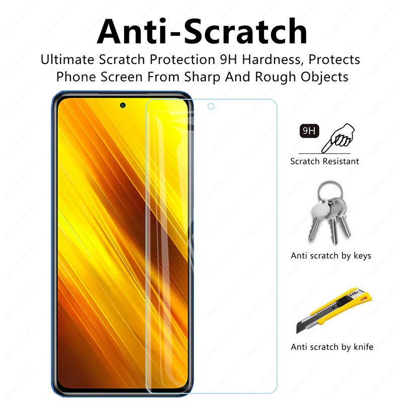 Kính Cường Lực Bảo Vệ 4Trong 2 Cho Xiaomi Mi Poco X3 pro pococ x3 NFC poco X2 2Trong 1 Cho