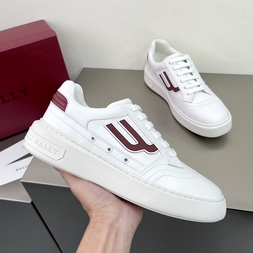 Giày thể thao da thật thời trang nam cao cấp Bally sành điệu, thanh lịch và năng động