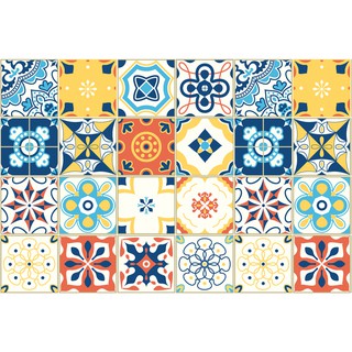 Set 32 ô Decal gạch bông - Ms: KT22 - KT 60x120cm