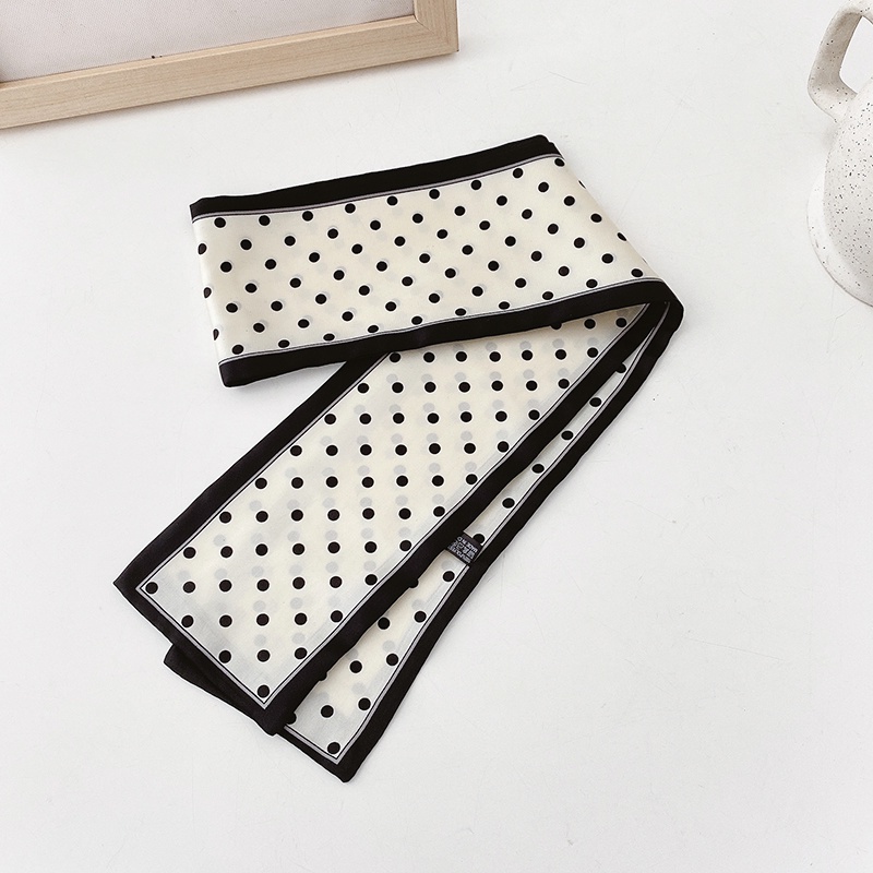 Khăn Choàng Cổ Họa Tiết Chấm Bi Dễ Thương Dành Cho Nữ