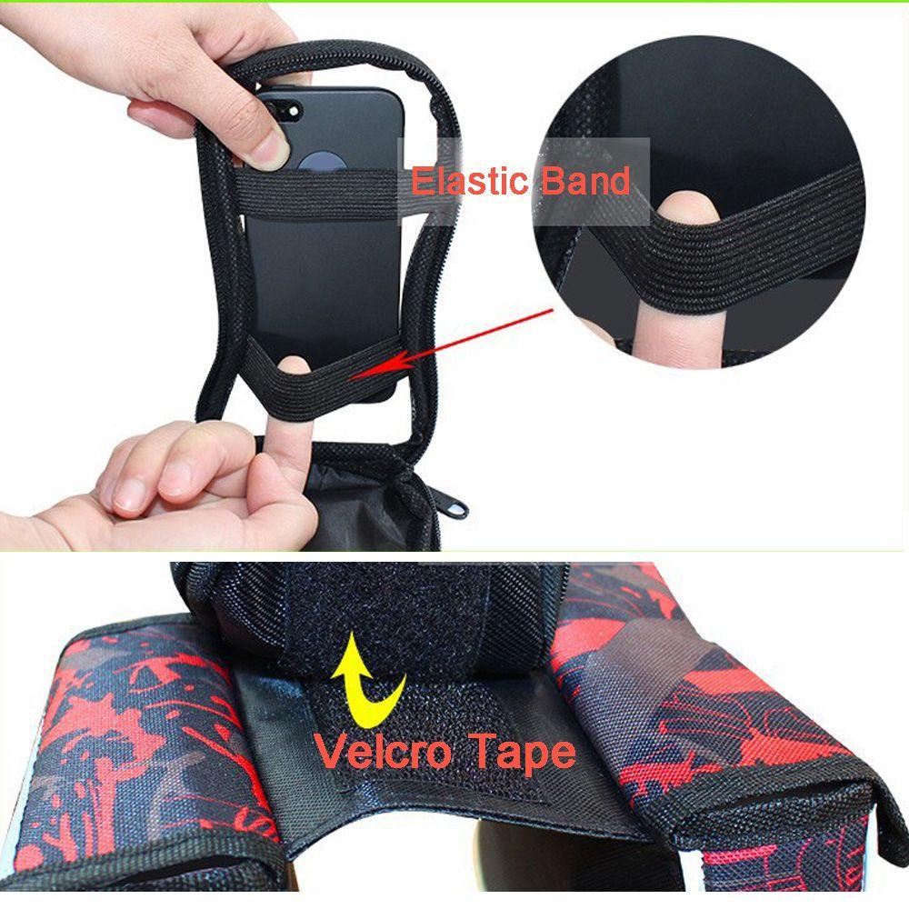 Túi Đựng Điện Thoại Màn Hình Cảm Ứng 6.2inch Gắn Khung Trước Xe Đạp