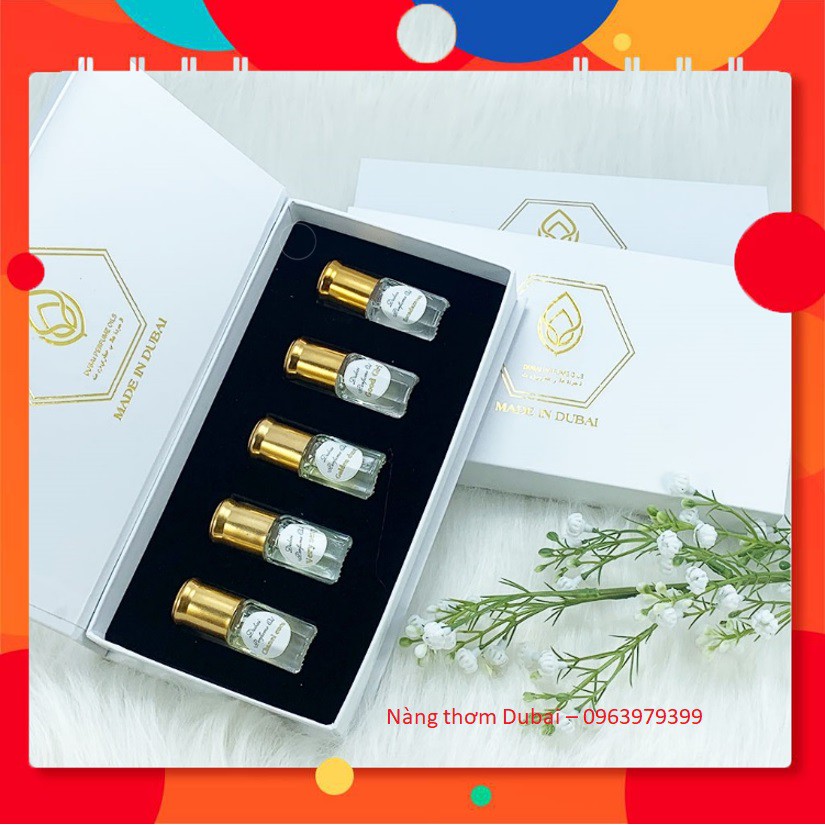 Set  5 lọ tinh dầu nước hoa Dubai chính hãng 3ml dạng lăn | BigBuy360 - bigbuy360.vn