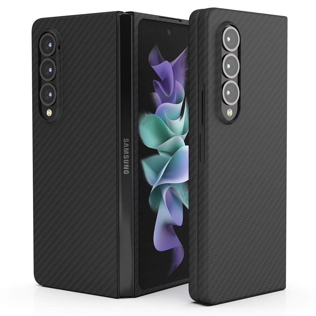 Ốp Điện Thoại Sợi Carbon Siêu Mỏng Và Nhẹ Chống Sốc Cho Samsung Galaxy Z Fold 4 3 Z Fold4