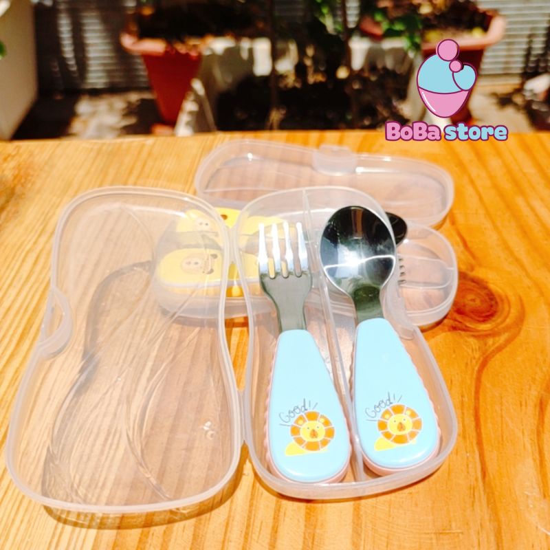 Thìa nĩa (Muỗng nĩa) ăn dặm cho bé hình thú siêu cưng tại BoBa store