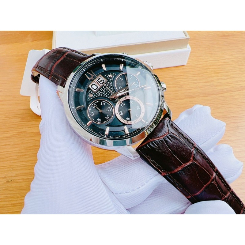 ❤❤Đồng hồ nam Bulova Sutton Chronograph Black Watch  96