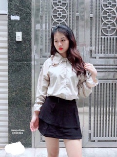 Áo sơmi cổ bèo ( HS)