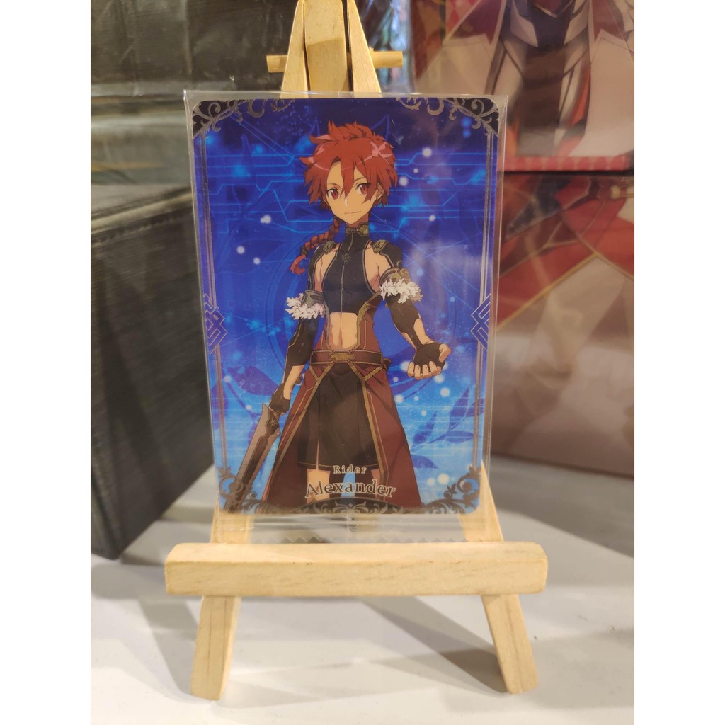 Thẻ bài bánh xốp Fate Grand Order FGO Alexander N - Tặng bọc bài nhựa bảo quản
