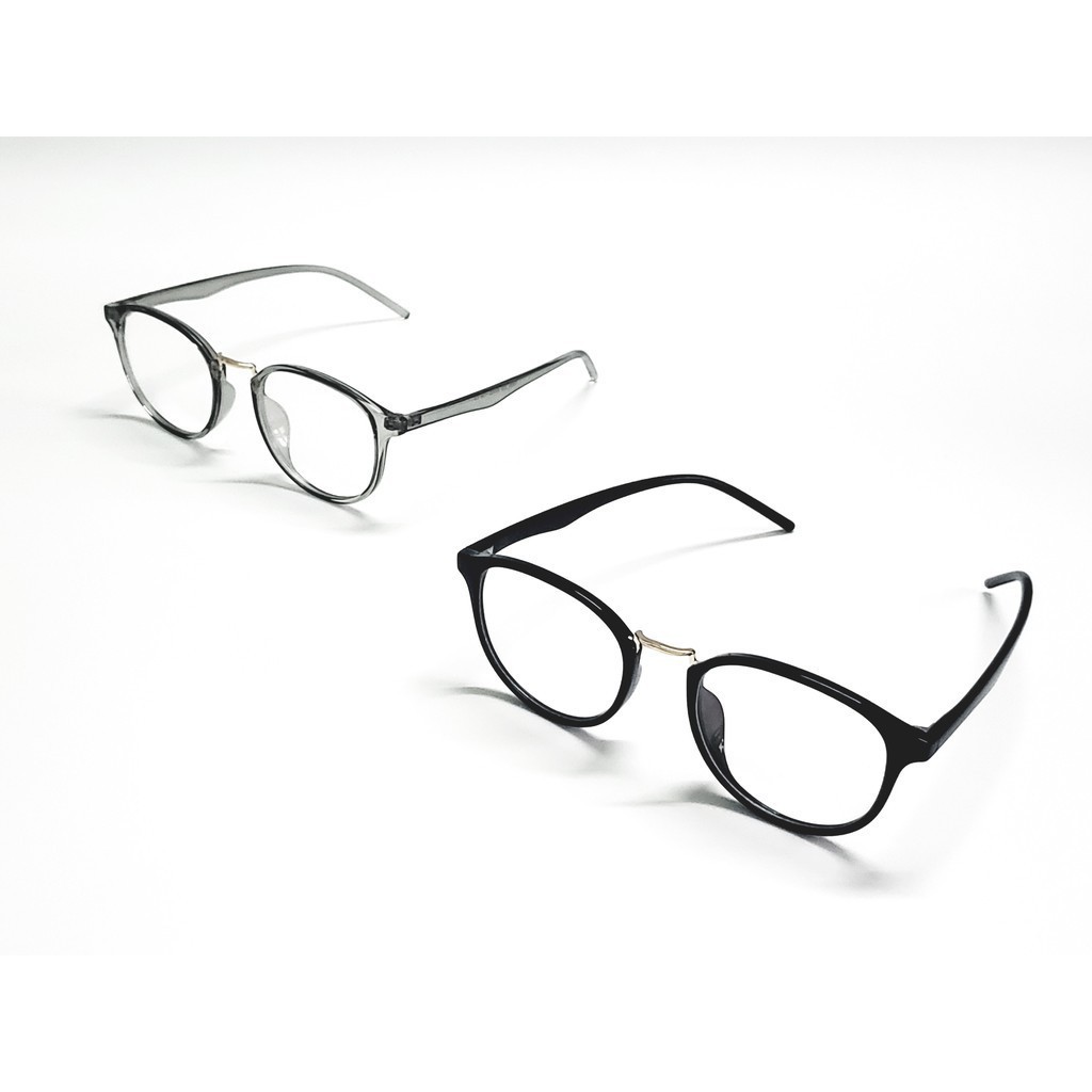 Gọng kính cận vuông A1002 kèm sẳn tròng 0 độ chống ánh sáng xanh bảo vệ mắt trước màn hình phù hợp mặt tròn, dài | BigBuy360 - bigbuy360.vn