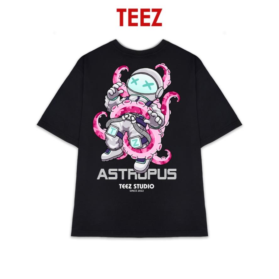 Áo Thun TeeZ Form Rộng Tay Lỡ Unisex Nam Nữ, Áo Phông Freesize Oversize TZ1001A !