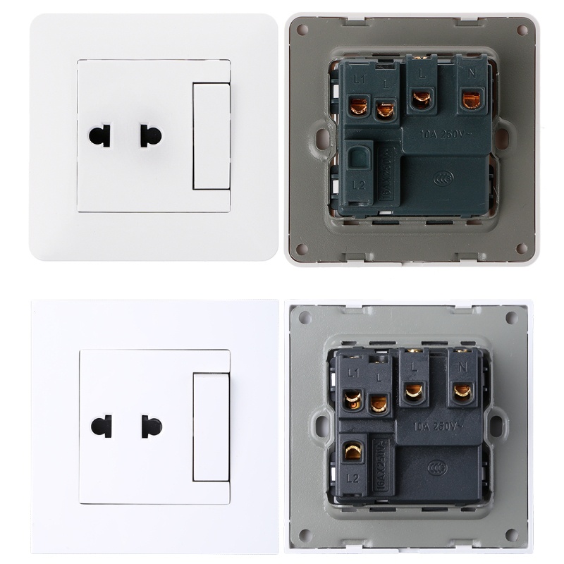 Công Tắc Đèn 2 Chiều 1 Gang Bằng Sứ Màu Trắng