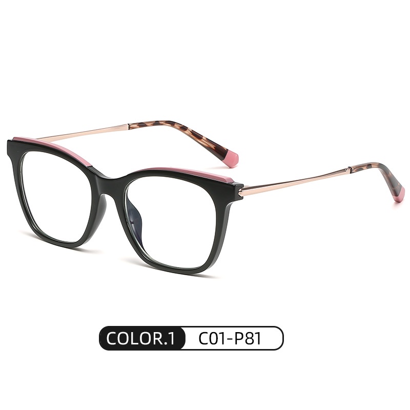 Mắt kính ZELIN TJ811 gọng mắt mèo bằng kim loại chống ánh sáng xanh thời trang cho nữ