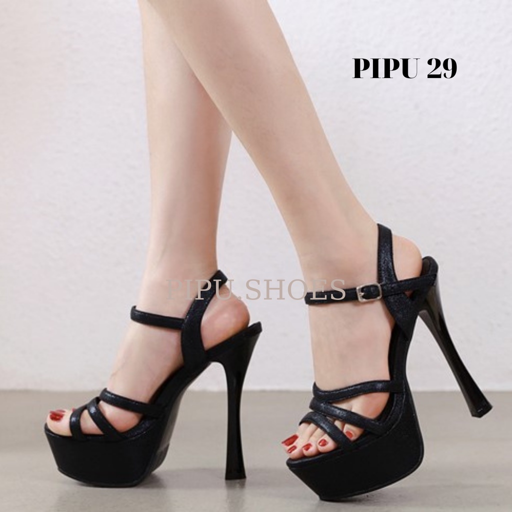 Giày cao gót đế đúp 15cm ,sandal thời trang,hoa hậu catwalk ,giày cưới,pipu 29-15p