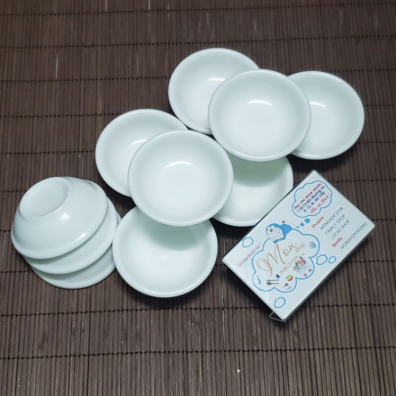 💢💢 👉10 Chén nước tương nhỏ sứ trắng cao cấp