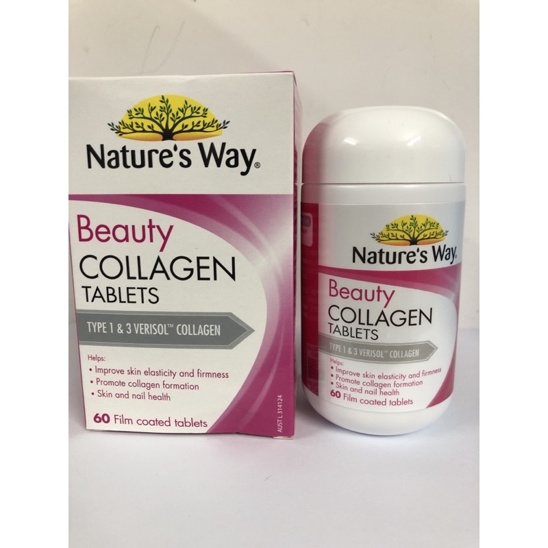 Viên uống đẹp da Beauty Collagen Nature's Way của Úc, 60 viên