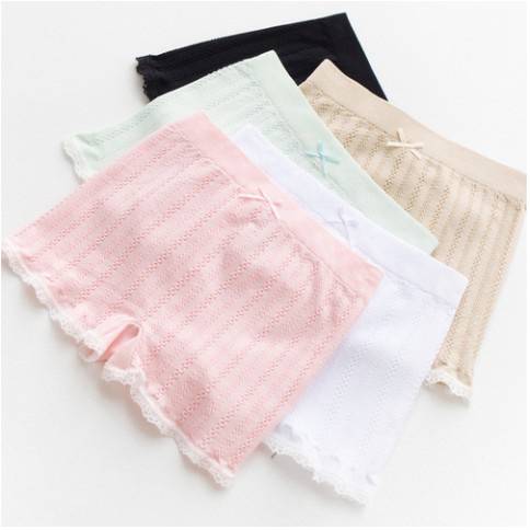 Quần Lót Cotton Phối Ren Chống Ánh Sáng An Toàn Cho Nữ