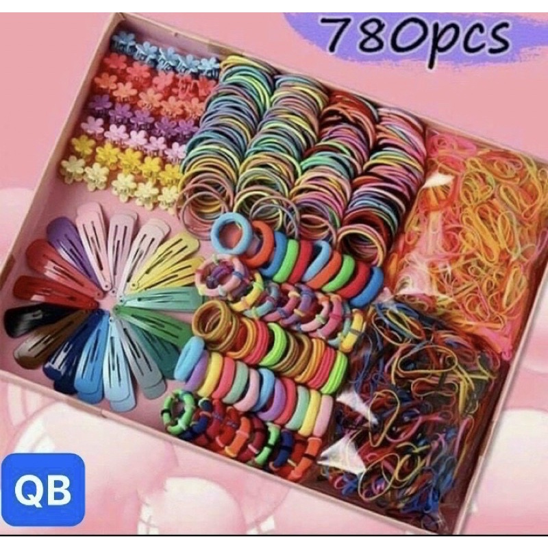 chun buộc tóc cho bé hơn 700 chiếc(1 hộp như hình)