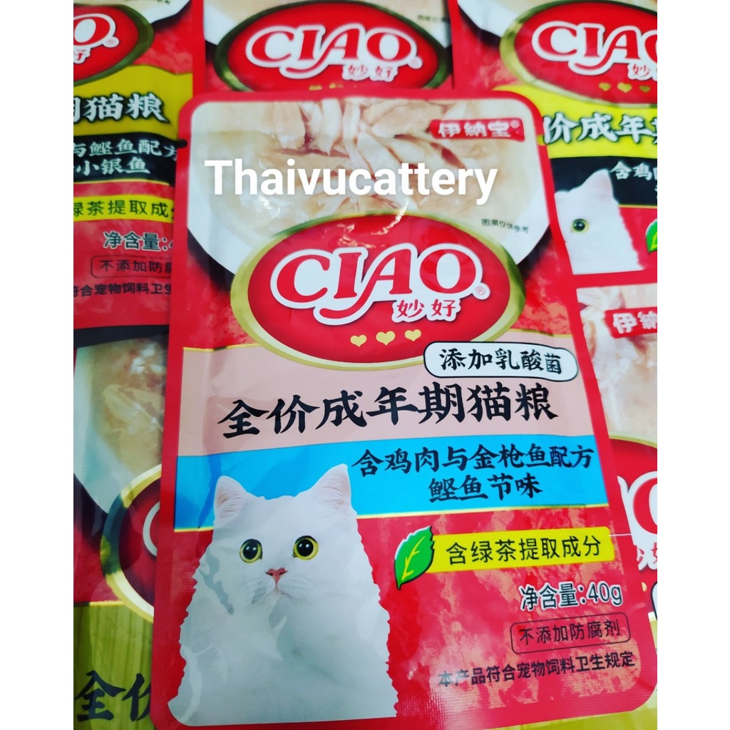 pate ciao cho mèo 40g ( vị ngẫu nhiên )