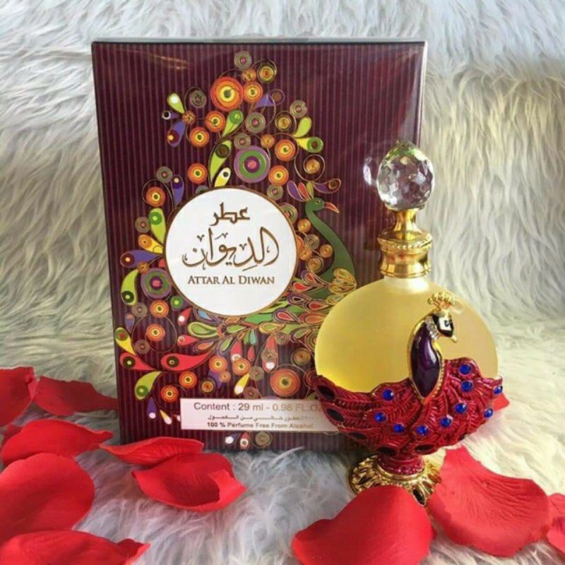 [SIÊU_SALE_1NGÀY]Tinh dầu nước hoa nội địa dubai Công đỏ ATTAR AL DIWAN SANG TRỌNG, QUYẾN RŨ
