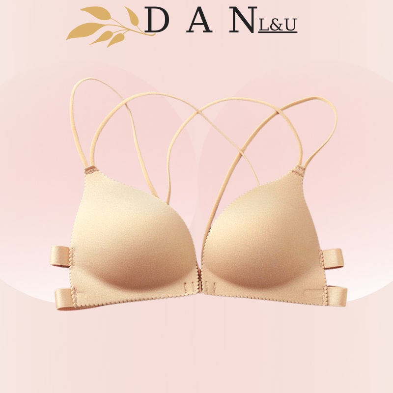 Áo Ngực Đúc Su Bàn Tay Cài Trước Nâng Ngực Tạo Khe 2 Dây DAN L&U A810