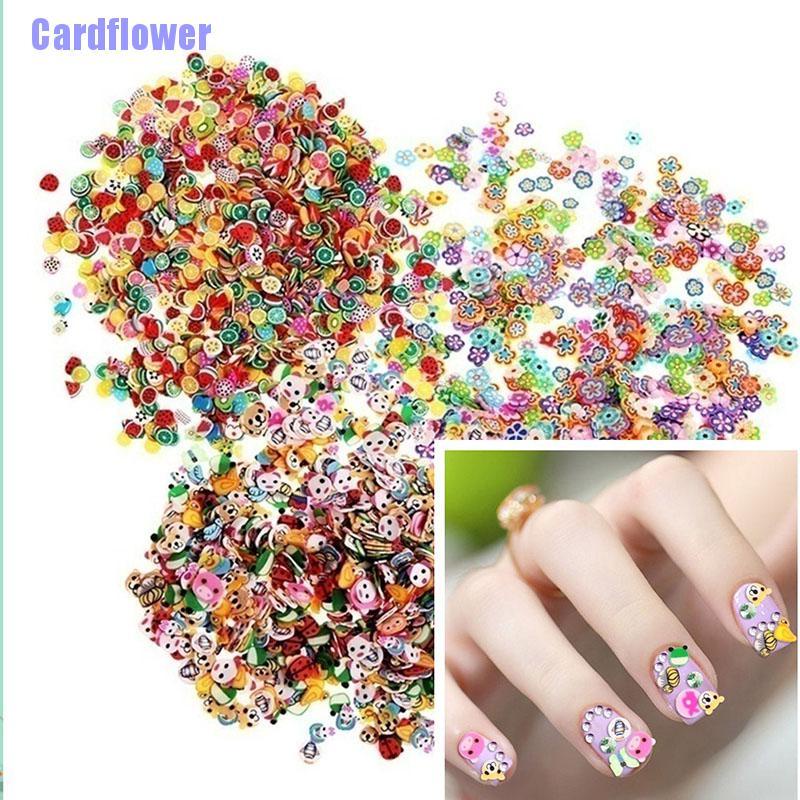 (Hàng Mới Về) Bộ 1000 Miếng Dán Trang Trí Móng Tay 3D Xinh Xắn